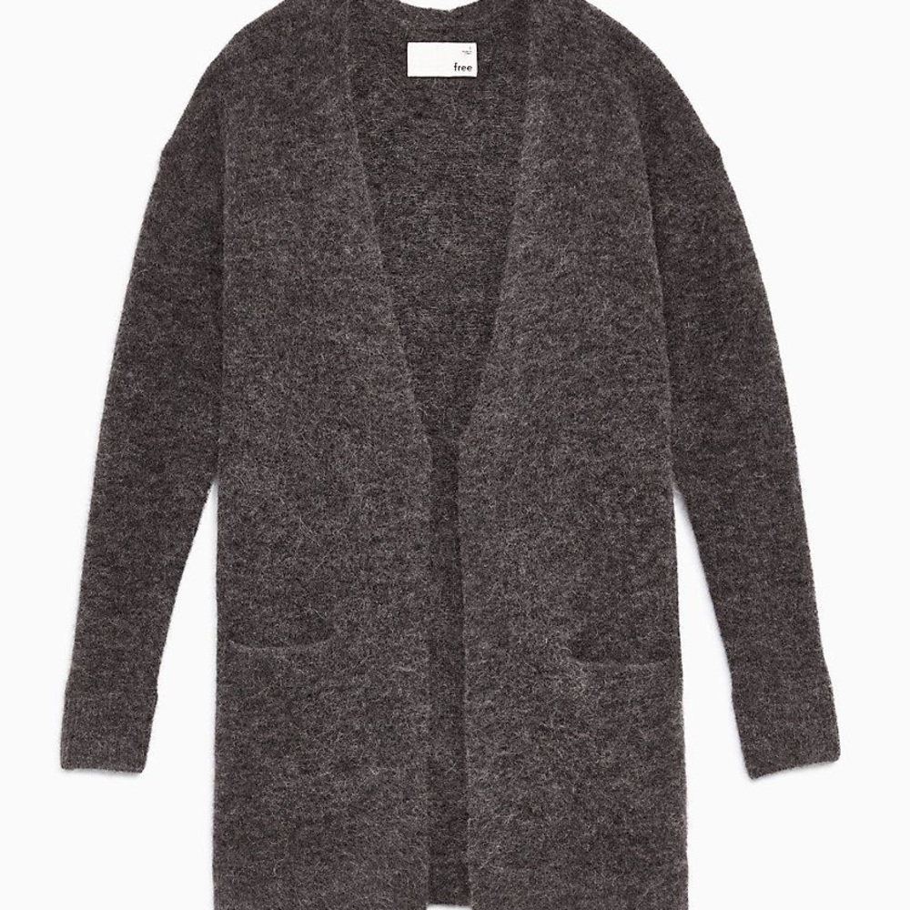 Aritzia Wilfred Free Gray Aronson Cardigan
